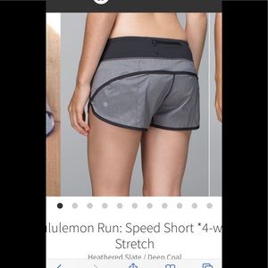 LULULEMON Speed Shorts
